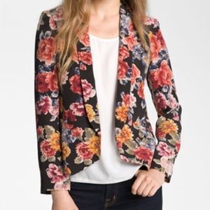 Truth & Pride Black Floral Blazer